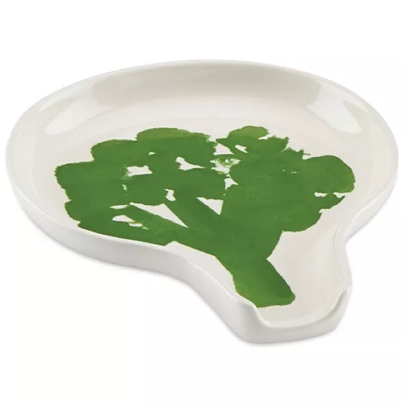 Kate Spade New York Lenox all in good taste Stoneware Broccoli Spoon Rest - Picture 1 of 4